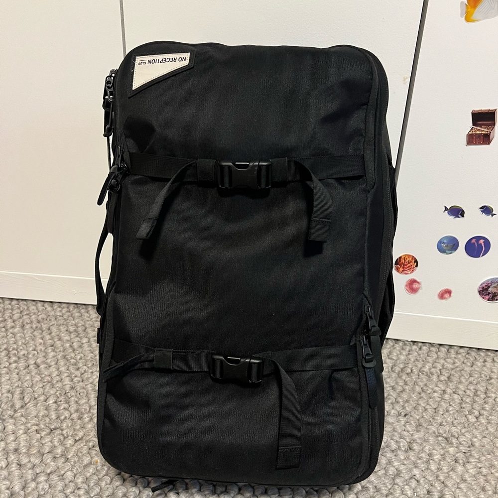 No Reception Club Hideaway Carry-On Duffel - like new!